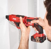 FLEX DW 45 18.0-EC C Cordless drywall screwdriver 18,0 V inlcuding M-DW 55 magazine & drill bit PH2, pack of 3 &pound;299.00